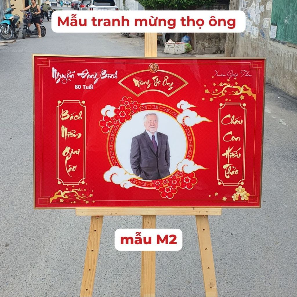 Mẫu tranh thượng thọ ông M2