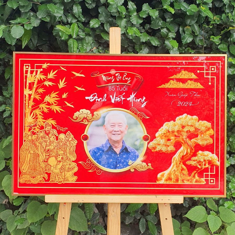 Mẫu tranh mừng thọ ông M5