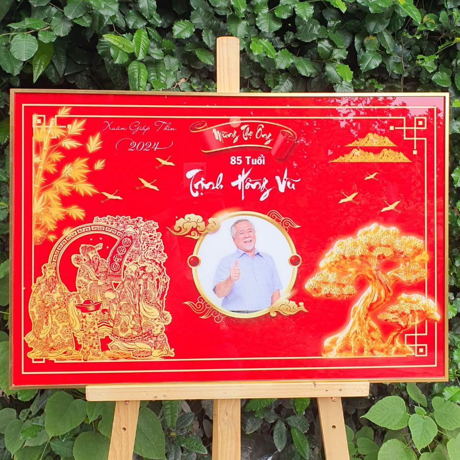 Mẫu tranh mừng thọ ông M6