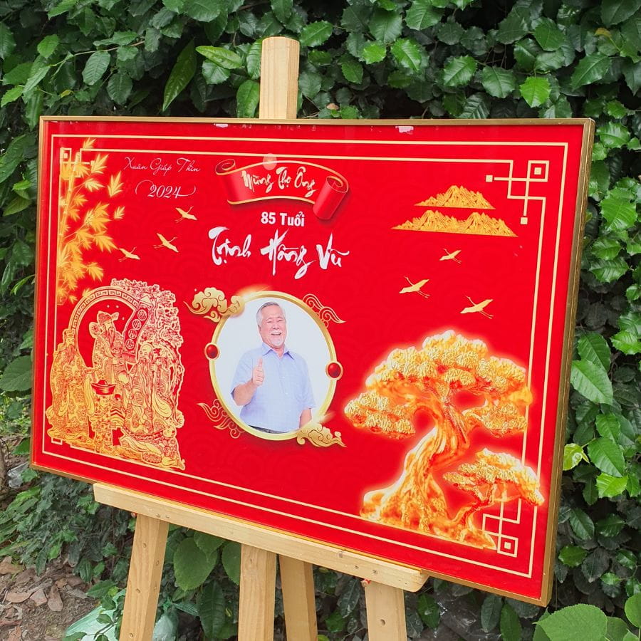 Góc nghiêng siêu đẹp của mẫu tranh mừng thọ M6