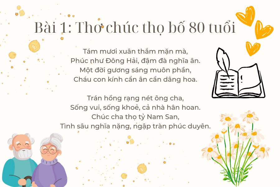 Bài 1 - Thơ chúc thọ bố 80 tuổi