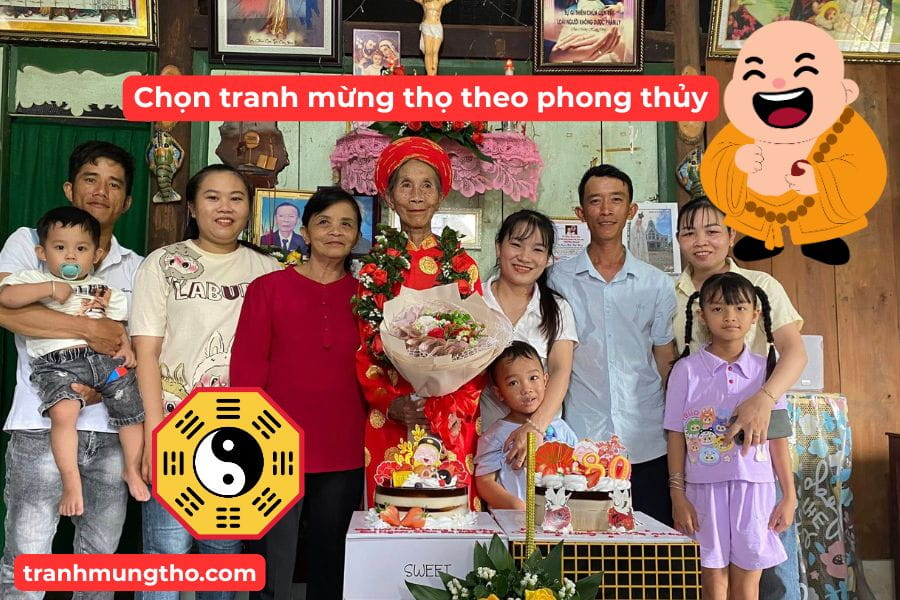 Chọn tranh mừng thọ theo phong thủy