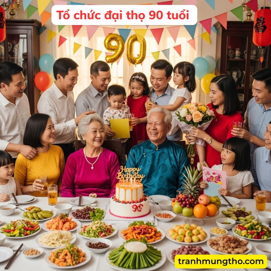 Tổ chức đại thọ 90 tuổi