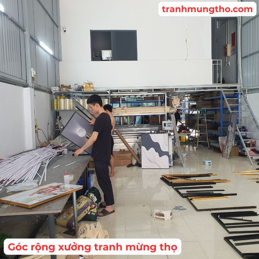Xưởng tranh mừng thọ in ảnh &ocirc;ng b&agrave;